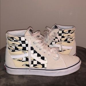 High-Top Checkerboard Vans